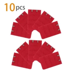 Allegra K Women's 3 Rows 2 Hooks Underwear Bra Extender Brassiere Extension Hooks Strap Adapter