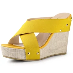 Allegra K Women's Platform Slide Wedge Sandals -Allegra K GUEST 97e6b017 e1a4 451f 9942 3d1b62171c52