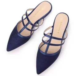 Allegra K Women's Glitter Pointed Toe Flats Mules -Allegra K GUEST 98d67266 5128 4d8b a45f b8e1cc903a6e