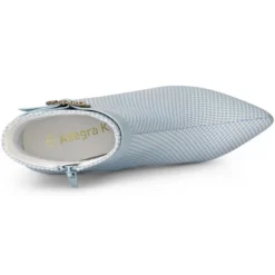 Allegra K Women's Buckle Stiletto High Heels Houndstooth Ankle Boots -Allegra K GUEST 98df7a11 8a66 45b9 afb8 4feb6c27db8a