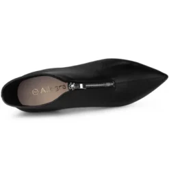 Allegra K Women's Pointed Toe Front Zip Chunky Heel Ankle Boots 10 Allegra K Women's Pointed Toe Front Zip Chunky Heel Ankle Boots -Allegra K GUEST 99a48249 978b 4ecc 927a a9f4add3a131