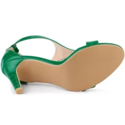 Allegra K Women's T Strap Croc Embossed Stiletto Heel Sandals -Allegra K GUEST 99e50a12 8697 4821 aa91 77bf100e8dd0