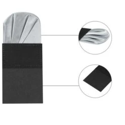 Allegra K Men's Pre-folded Pocket Squares Polka Dots Round Shaped Suit Handkerchiefs