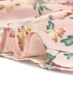 Allegra K Women's Chiffon Floral Blouse V-neck Flare Sleeve Spring Smock Waist Top -Allegra K GUEST 9a2f76ff f644 4082 9185 412dec44a138