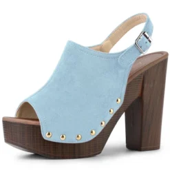 Allegra K Women's Open Toe Slingback Platform Chunky Heel Sandals -Allegra K GUEST 9c8c6d45 4bbf 4a69 98f4 807154589436