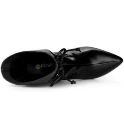 Allegra K Women's Pointed Toe Drawstring Pull On Stiletto Heel Ankle Boots -Allegra K GUEST 9ef9f0fc 0e42 44d4 8252 94ad43c685fb