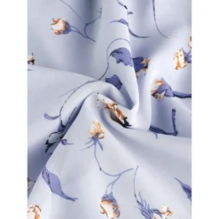 Allegra K Women's Floral Chiffon Elastic Waist V Neck Ruffled Hem Dress -Allegra K GUEST 9f38a517 97f5 425c b456 4a4b1062aaae