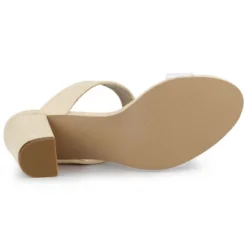Allegra K Women's Dual Clear Strap Block Heels Slides Sandals -Allegra K GUEST a05c5ad3 c6a3 49fd ad08 7fe7882695aa