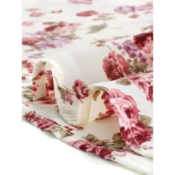 Allegra K Women's Square Neck Puff Sleeves Casual Midi Smocked Floral Dress -Allegra K GUEST a24099ef 52ef 4151 9aef ed9d3c90552c