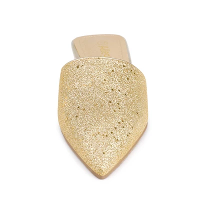 Allegra K Women's Slip On Glitter Heels Pointed Toe Slide Mules 2 Allegra K Women's Slip On Glitter Heels Pointed Toe Slide Mules - Image 2