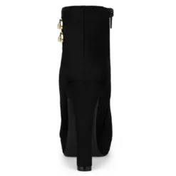 Allegra K Women's Round Toe Chunky High Heel Platform Ankle Boots -Allegra K GUEST a2effbea 08ba 47d5 beb5 4592721405b3