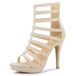 Allegra K Women's Stiletto Platform Heels Strappy Gladiator Heel Sandals -Allegra K GUEST a3093026 737c 4904 93b6 ee085ae540b9