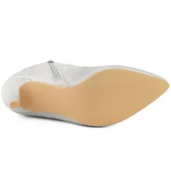 Allegra K Women's Sparkle Sequin Pointed Toe Side Zipper Stiletto Heels Ankle Boots -Allegra K GUEST a39fc736 d98a 4413 9f2c 6be997c90df8