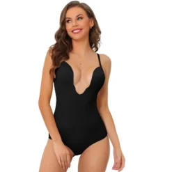 Allegra K Women's U Plunge Tummy Control Adjustable Straps Built-in Bra Full Leotard Jumpsuit Top 13 Allegra K Women's U Plunge Tummy Control Adjustable Straps Built-in Bra Full Leotard Jumpsuit Top -Allegra K GUEST a5338836 c27e 4ecb 89b4 45a07d0efcfd