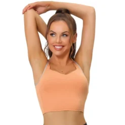 Allegra K Women's Wireless Padded Medium Support Workout Yoga Tank Sports Bra -Allegra K GUEST a717085e 3692 4c72 88fc 16191cc4e6b9