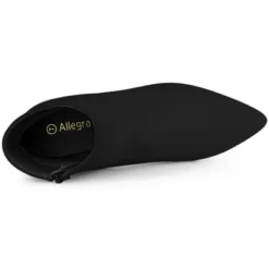 Allegra K Women's Pointy Toe Side Zip Chunky Heels Ankle Boots -Allegra K GUEST a799ed61 04d7 47f7 b338 5b053826b7b7