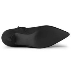 Allegra K Women's Pointed Toe Zip Stiletto Kitten Heel Ankle Booties -Allegra K GUEST a7a27177 38ce 49e8 91ca e0ba13346110