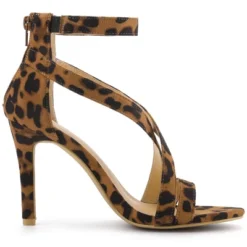 Allegra K Women's Zipper Ankle Strap Stiletto Sandals -Allegra K GUEST a8030477 3016 4454 8ff0 ba2013a1e186