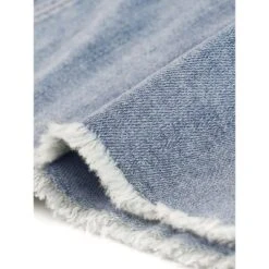 Allegra K Women's Basic Distressed High Waist Ripped Hem Washed Jeans Skirt -Allegra K GUEST a867a37e de5a 450f 9f6c debc651170b8