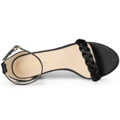 Allegra K Women's Chunky Heels Ankle Strap Braided Heel Sandals 9 Allegra K Women's Chunky Heels Ankle Strap Braided Heel Sandals -Allegra K GUEST a8d58666 c481 46ef bfce ce6b3ee4f4d4