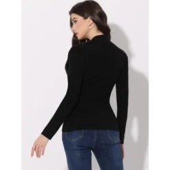 Allegra K Women's Vintage Ribbed Long Sleeve Square Neck Pullover Tops -Allegra K GUEST aa7dbf90 1154 4c09 9f73 043d5337dd1c