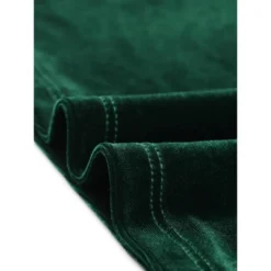 Allegra K Women's Sweetheart Neckline Tops Pleated Front Long Sleeve Retro Velvet Blouse -Allegra K GUEST ad3d2835 df09 4161 a3a0 3463e3f13b78