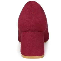 Allegra K Women's Pointy Toe Slip-on Low Chunky Heels Pumps -Allegra K GUEST ae93c8d2 01e6 4d16 bb65 d8bc5b9b53fd