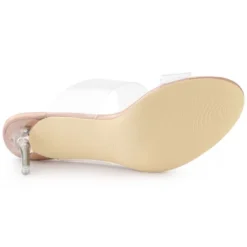 Allegra K Women's Clear Slide Stiletto Heels Sandals -Allegra K GUEST aea631ab d3c7 4717 bc8f 4c8031103746