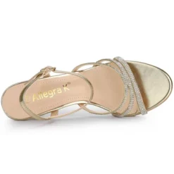 Allegra K Women's Ankle Strap Rhinestone Kitten Heel Sandals -Allegra K GUEST b0df5e6b ca82 4971 a1bb e750afbab335