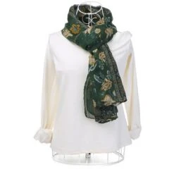 Allegra K Large Balinese Yarn Floral Print Scarves Beach Shawl Vintage Style Swimwear Wraps For Women -Allegra K GUEST b2466272 bd79 4aff 96ab 1378cecd41df
