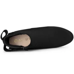 Allegra K Women's Round Toe Bow Decor Chunky Heel Ankle Boots -Allegra K GUEST b29918b6 0352 4145 afd8 e1b3b23ba040