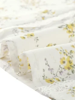 Allegra K Women's Floral Peter Pan Collar Lace Trim Ruffle Sleeve Blouses -Allegra K GUEST b37f4610 f920 4af8 9817 2401d436b3d6