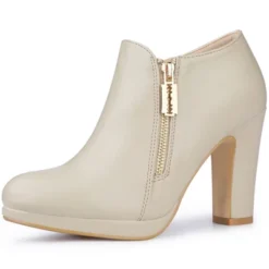 Allegra K Women's Platform Round Toe Chunky Heels Ankle Booties -Allegra K GUEST b44ba61d 3396 4c67 95eb 32b1888991dd