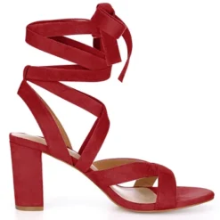 Allegra K Women's Crisscross Chunky Heel Lace Ups Sandals -Allegra K GUEST b54da968 31ba 49d4 9b16 c9d1768a5cfa