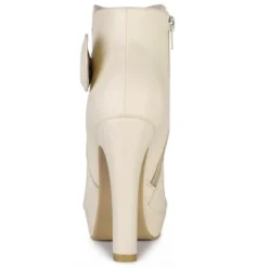 Allegra K Women's Chunky High Heels Platform Bow Decor Ankle Boots -Allegra K GUEST b6c7468d 5d3f 439a 8026 5d02629c6d92