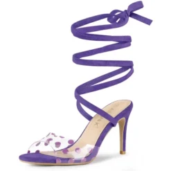 Allegra K Women's Polka Dots Clear Heel Lace Up Stiletto Heels Sandals 15 Allegra K Women's Polka Dots Clear Heel Lace Up Stiletto Heels Sandals -Allegra K GUEST b78964b3 02ca 4078 816c f25b05e17652