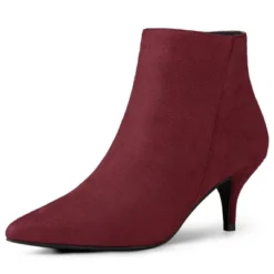 Allegra K Women's Pointed Toe Zip Stiletto Kitten Heel Ankle Booties -Allegra K GUEST b89f07cb 5826 4ba4 9bd3 f07272aa89fe