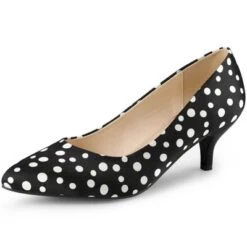 Allegra K Women's Pointed Toe Polka Dots Stiletto Heels Pumps -Allegra K GUEST b9d79bcb 0759 473a b702 506c4015a718