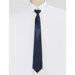 Allegra K Men‘s Adjustable Zipper Ties Solid Color Necktie Wide Tie