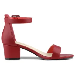 Allegra K Women's Block Low Heels Ankle Strap Sandals -Allegra K GUEST bb9e2507 dc67 49e8 8dc9 370c95bc59fd