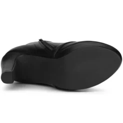 Allegra K Women's Lace Up Round Toe Platform Block Heels Ankle Boots -Allegra K GUEST bbb76406 d790 4528 9ed4 3b609c731a7a