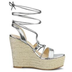 Allegra K Women's Espadrilles Platform Wedges Heel Lace Up Sandals -Allegra K GUEST bbcca4f7 e34a 4c8a a70d 94db26d764a2