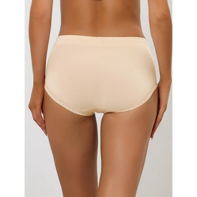 Allegra K Women's Packs Mid-Rise Comfortable Mesh Trim Solid Briefs Sets 1 Allegra K Women's Packs Mid-Rise Comfortable Mesh Trim Solid Briefs Sets