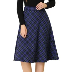 Allegra K Women's Tartan Plaid High Waist Belted Vintage A-Line Midi Skirt 24 Allegra K Women's Tartan Plaid High Waist Belted Vintage A-Line Midi Skirt -Allegra K GUEST be07eb9b 7f15 49a4 9054 90b912bc8506