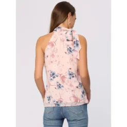 Allegra K Women's Halter Tie Neck Sleeveless Tank Tops Floral Cami Tops -Allegra K GUEST be2dc7d5 e17b 4e6d a5b4 34c0976cee27