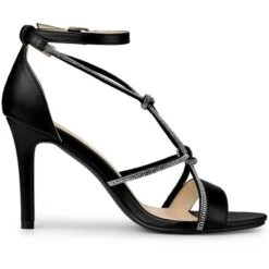 Allegra K Women's Rhinestone Knot Strap Stiletto Heels Sandals -Allegra K GUEST bebc9a43 ab13 4ae1 9481 39fb7761a400