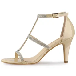 Allegra K Women's Rhinestone Ankle Strap Stiletto High Heel Sandals -Allegra K GUEST c04b3b81 136d 4043 8bb1 06124a9fbb59