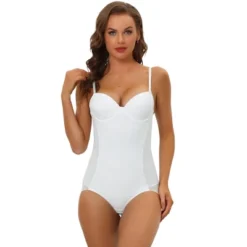 Allegra K Women's Adjustable Straps Tummy Control Shaping Mesh Leotard With Bra 12 Allegra K Women's Adjustable Straps Tummy Control Shaping Mesh Leotard With Bra -Allegra K GUEST c0b87adb ac9c 44cc a1a3 6085d511ad87