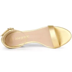 Allegra K Women's Ankle Strap Low Wedge Clear Heels Sandals -Allegra K GUEST c116bd3d 4990 44bb aa57 147ea9cf5657