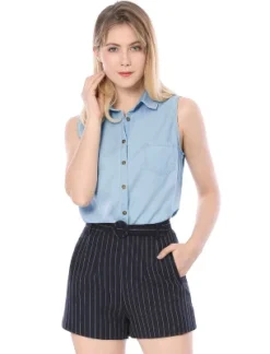 Allegra K Women's Single Breasted Casual Office Sleeveless Shirt 19 Allegra K Women's Single Breasted Casual Office Sleeveless Shirt -Allegra K GUEST c3bacd8c 4294 4404 9d29 21809feaf2ee